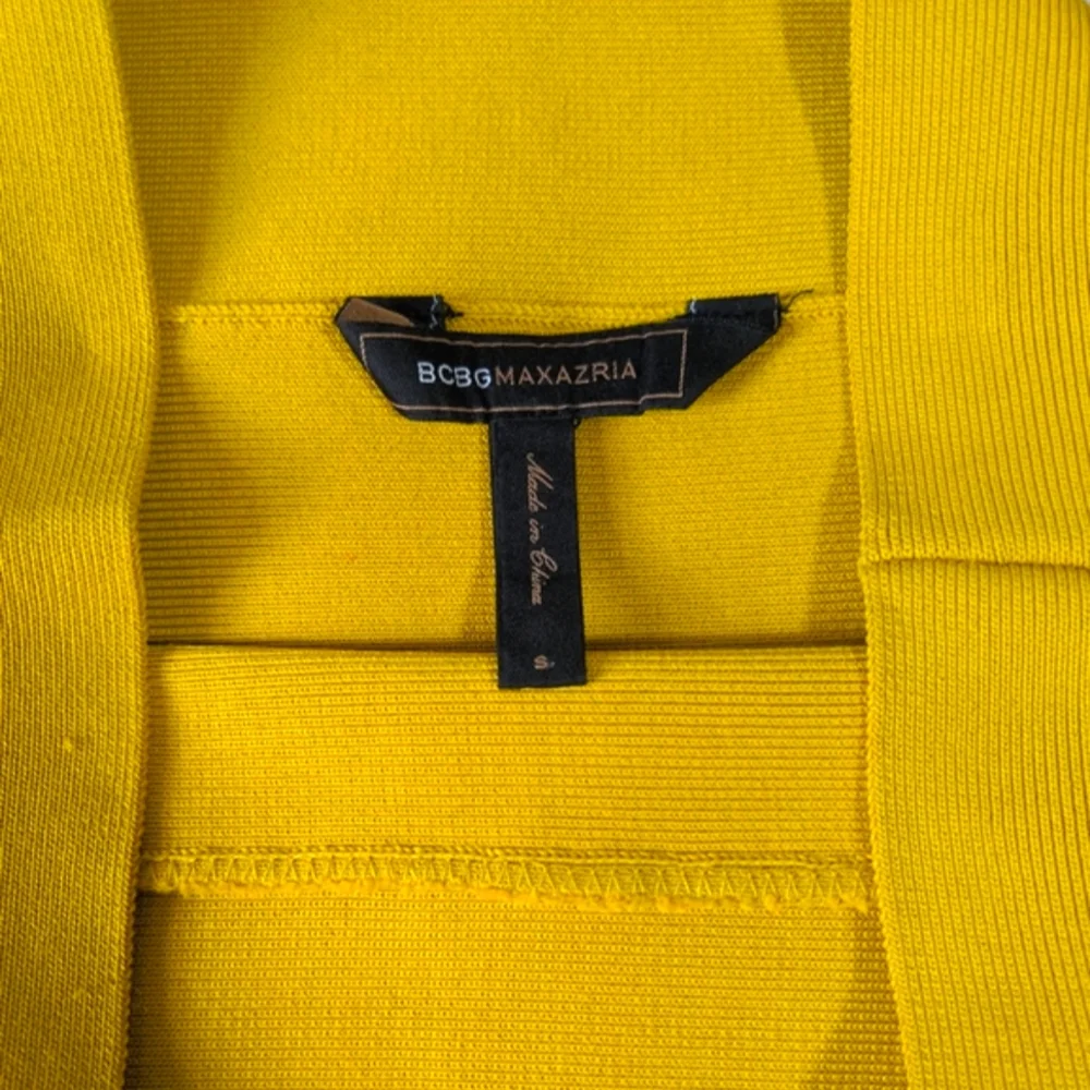 BCBGMaxazria Simone Bandage Bodycon Skirt Yellow